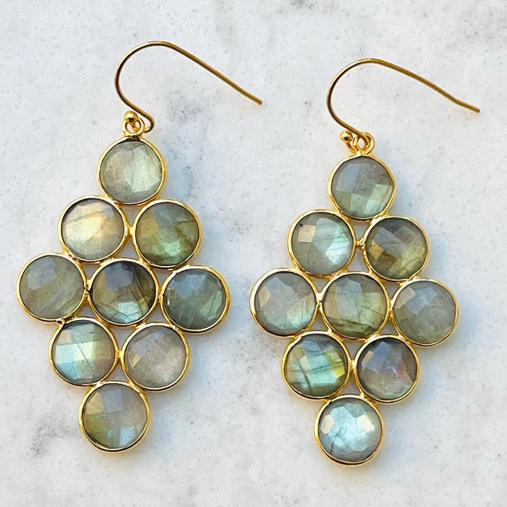 Chloe in Labradorite Earrings